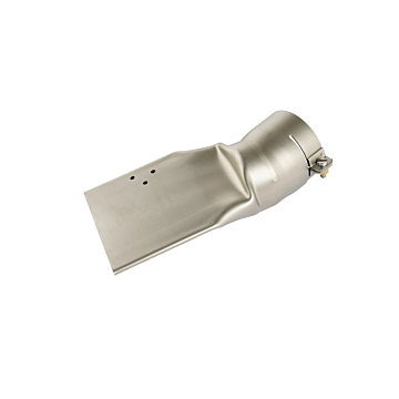 Leister Breedsleufmondstuk 75 x 2 mm, metalen mondstuk met klemverbinding voor het lassen van bitumen.