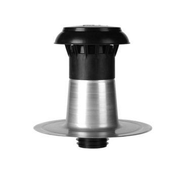 Afbeelding van een dubbelwandige dakdoorvoer van het merk ANJO®. Ideaal voor op het platte dak. Verkrijgbaar in 5 maten. Dakmaterialen.com - Ieder duurzaam dak binnen handbereik. 