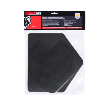 Verpakking van Bumblebee Universal corner fit - Universele EPDM hoekafwerking voor hoeken van 90 en 45 graden. 