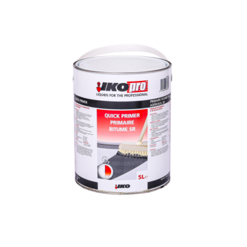 IKO PRO Quick Primer 5 liter, professionele hechtprimer voor het verbeteren van de hechting van bitumineuze dakbanen op daken en opstanden.