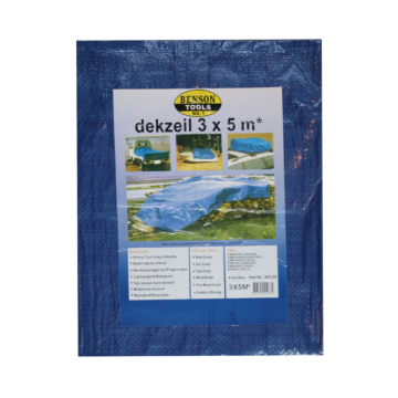 DEKZEIL 3X5 MTR BLAUW