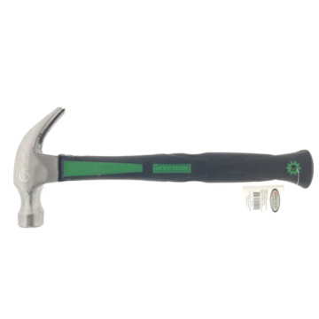 Klauwhamer 720 gram Profi met getemperde stalen kop en ergonomische rubberen handgreep, ideaal voor professioneel timmerwerk en spijkerverwijdering.
