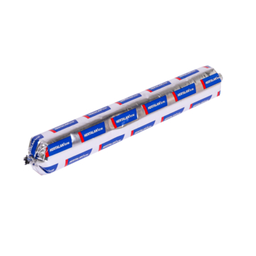 Foto van een EPDM kit verpakt in een aluminium verpakking. Dit noemen we een worst. Deze premium kit kan op alle soorten EPDM worden toegepast. 