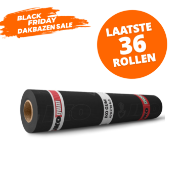 Liggende rol IKO GUM APP Bitumen dakbedekking. Dakmaterialen.com - Ieder duurzaam dak binnen handbereik. 
