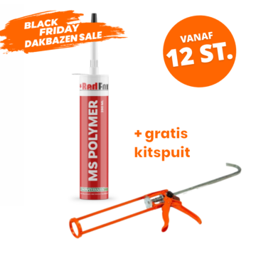 EPDM Kit – RedFox® MS Polymeer – Zwart – Koker 290 ml