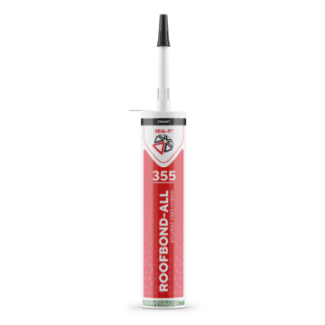 Afbeelding van een tube Roofbond-All. Deze dak kit is een Must-Have in elke dakdekkersbus! Verkrijgbaar bij Dakmaterialen.com
