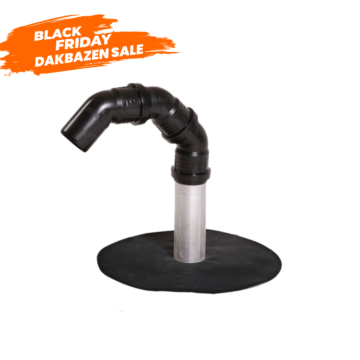 Kabeldoorvoer – Prefab Ø 50 mm – Voor Bitumen & Europese EPDM Daken – Voor Zonnepanelen & Installatiesystemen