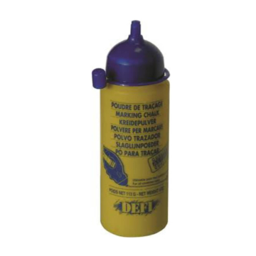 Fles slaglijnkrijt rood 225 gram, geschikt voor markeerwerkzaamheden in de bouw. Voor gebruik met een slaglijnmolen voor strakke en zichtbare lijnen.