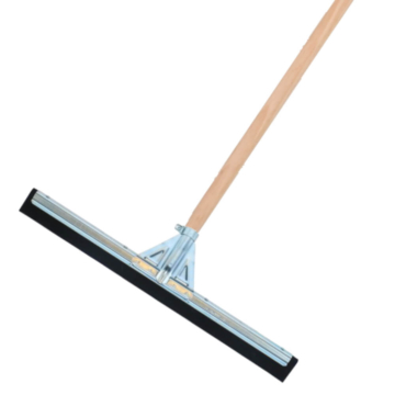 Watertrekker van 55 cm breed met een stevige houten steel van 1700 x 30 mm, geschikt voor het effectief verwijderen van water en vloeistoffen van vloeren en andere oppervlakken.