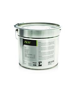 Afbeelding van een blik FG 35 hechtprimer. Hechtprimer voor zelfklevende producten van Resitrix en Alutrix zoals de SK-W, SK-P en ZS (zelfklevende stroken) Aan te brengen met een roller of kwast. 