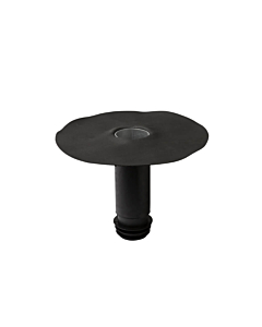 Een afbeelding van een kunststof Resitrix HWA. De kunststof buis is voorzien van een Resitrix SK-W manchet. Deze hemelwaterafvoer is uitermate geschikt voor een dakgoot van Resitrix EPDM. Zowel nieuwbouw als voor renovatie. Dakmaterialen.com - Ieder duurz