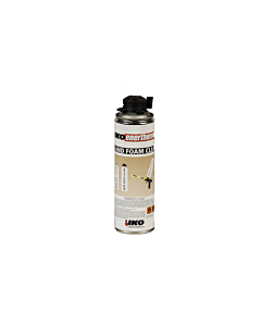 IKOPRO Gun Cleaner 500ml spuitbus, geschikt voor het reinigen van PUR-pistolen en het verwijderen van niet-uitgehard PU-schuim en lijmresten.