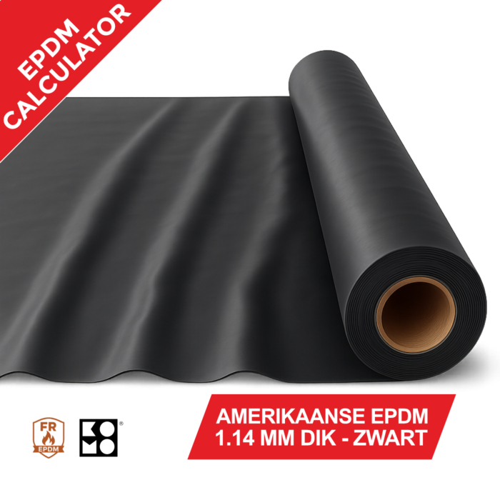EPDM dakbedekking op maat US kwaliteit op rol, 1,14mm dik, vliegvuurbestendig – eenvoudig bestellen via EPDM calculator