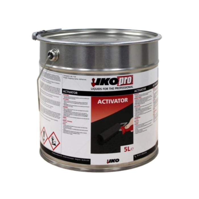 Afbeelding van een blik IkoPro Activator, speciaal voor zelfklevende bitumen verkrijgbaar bij Dakmaterialen.com