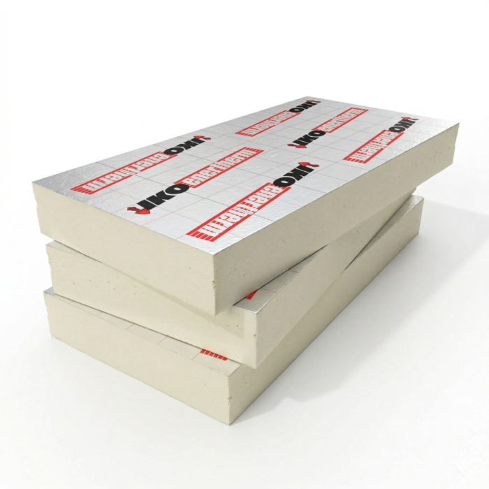 PIR isolatie 140 mm IKO Enertherm pak 3 platen 2,16 m2 Rc 6,36 plat dak isolatie