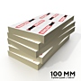 Stapel met 100 mm dikke IKO Enertherm Alu PIR isolatieplaten, inhoud van een pak - Dakmaterialen.com.
