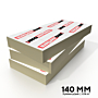Stapel met 140 mm dikke IKO Enertherm Alu PIR isolatieplaten, inhoud van een pak - Dakmaterialen.com.