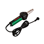 Leister Triac ST handfohn met een groen en zwart handvat, een metalen spuitmond en een zwarte stroomkabel met stekker. Geschikt voor PVC, TPO en Resitrix dakbedekking en kunststoflassen.
