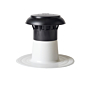 Afbeelding van een Enkelwandige dakdoorvoer van het merk ANJO®. De doorvoer is voorzien van een speciale PVC coating voor PVC daken. Dakmaterialen.com - Ieder duurzaam dak binnen handbereik. 