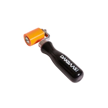 Aandrukroller Siliconen 40 mm &ndash; Oranje &ndash; Dubbel Gelagerd &ndash; Ergonomisch Handvat &ndash; Limited Edition &ndash; Dakbaas.com