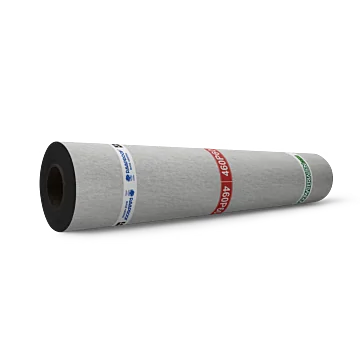 Afbeelding van een liggende rol Ravaproof 460P60. Dit is de onderlaag voor de Ravaproof 470K24 Zwart. Verkrijgbaar bij dakmaterialen.com 