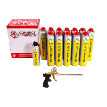 PUR Schuim Starterskit &ndash; 12x 750 ml &ndash; Incl. PUR Pistool & PUR Reiniger &ndash; Seal-It&reg; 470