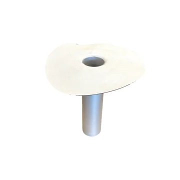 HWA Prefab - EPDM wit manchet - Aluminium met bevestigingsflens - Ø80 mm - L=300 mm
