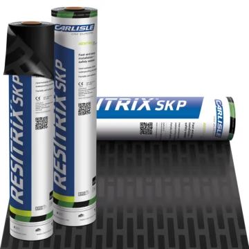 Resitrix SK-P: Partiële verklevende EPDM dakbaan voor optimale dampdrukverdeling – van dakmaterialen.com