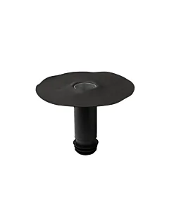 Een afbeelding van een kunststof Resitrix HWA. De kunststof buis is voorzien van een Resitrix SK-W manchet. Deze hemelwaterafvoer is uitermate geschikt voor een dakgoot van Resitrix EPDM. Zowel nieuwbouw als voor renovatie. Dakmaterialen.com - Ieder duurz