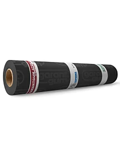 Afbeelding van een rol bitumen van het merk Soprema Garantgum. Dakmaterialen.com - Ieder duurzaam dak binnen handbereik.