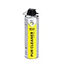Spuitbus Seal-It 450 PUR Cleaner met zwarte dop en gele opdruk, speciaal ontworpen voor het reinigen van PU-schuimresten en lijm.