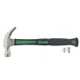 Klauwhamer 720 gram Profi met getemperde stalen kop en ergonomische rubberen handgreep, ideaal voor professioneel timmerwerk en spijkerverwijdering.