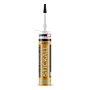 Afbeelding van een IKOpro Stickall 310ml koker met een goudkleurig label en zwarte dop. Op het etiket staat "All Weather Bitumen Sealant", wat aangeeft dat deze bitumineuze afdichtingskit geschikt is voor diverse weersomstandigheden. De koker is voorzien 