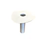 HWA Prefab - EPDM wit manchet - Aluminium met bevestigingsflens - Ø80 mm - L=300 mm