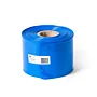 Afbeelding van een rol Tijdelijke HWA. de rol is gemaakt van PE folie en heeft een breedte van ø100mm. De rol is Blauw van kleur.