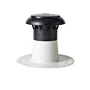 Afbeelding van een Enkelwandige dakdoorvoer van het merk ANJO®. De doorvoer is voorzien van een speciale PVC coating voor PVC daken. Dakmaterialen.com - Ieder duurzaam dak binnen handbereik. 