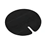 RESITRIX® Prefab Vormstuk Nier Rond 190 mm, een hoogwaardig EPDM-vormstuk met insnijding, speciaal ontworpen voor waterdichte afdichting van buitenhoeken en complexe dakdetails op platte daken.