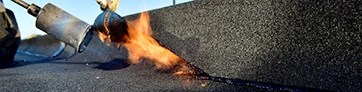 Bitumen Dakbedekking aanbrengen met brander