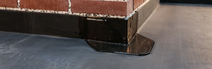 Afbeelding van een strak afgewerkte EPDM hoek